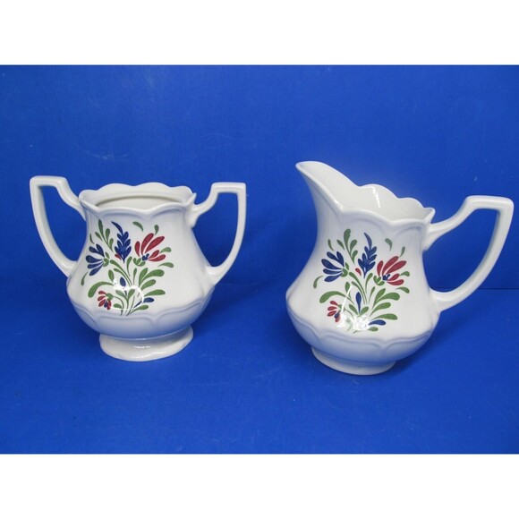 Johnson Brothers Provincial Scalloped Edge Creamer And Sugar Dish Without Lid EC - Picture 1 of 10